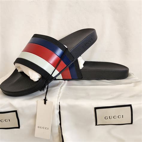 gucci pursuit 72 slide sandals replica